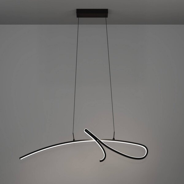 EGLO Lampada a sospensione CARDONCITO, Nero, Soggiorno / Sala da pranzo, Metallo, Lampada a sospensione