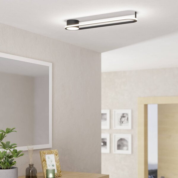 EGLO Plafoniera soffitto COLLECORVINO, Nero, Soggiorno / Sala da pranzo, Metallo, Plafoniera