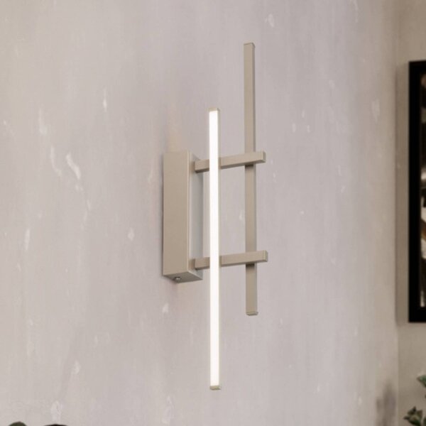 EGLO Applique da parete TREPILIANO, Crema / Ambra, Soggiorno / Sala da pranzo, Metallo, Applique