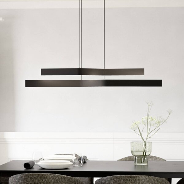 EGLO Lampada a sospensione PLAYITAS, dimmerabile, Nero, Soggiorno / Sala da pranzo, Metallo, Lampada a sospensione