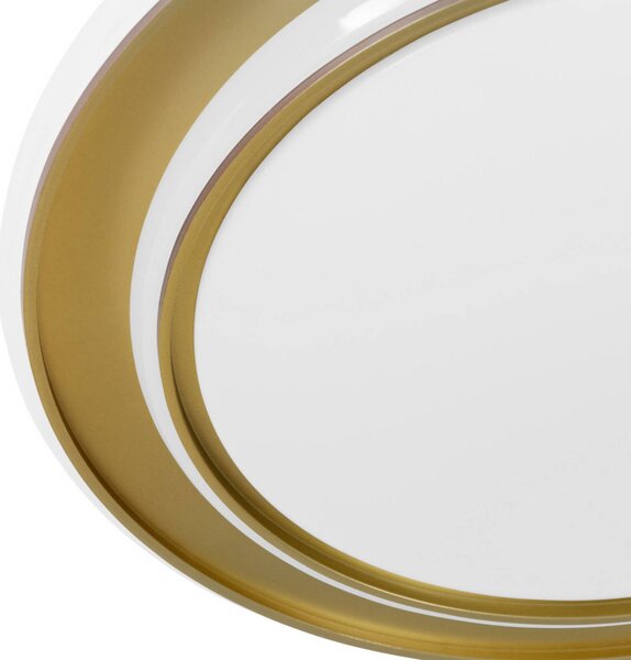 EGLO Plafoniera soffitto MOSCHETTA, Ottone / Oro, Soggiorno / Sala da pranzo, Metallo, Plafoniera