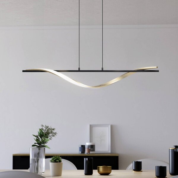 EGLO Lampada a sospensione CONAPRATO, Nero, Soggiorno / Sala da pranzo, Metallo, Lampada a sospensione