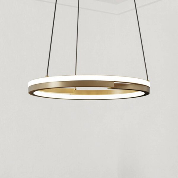 EGLO Lampada a sospensione MEZZOMONTE, dimmerabile, Bronzo / Ottone antico, Soggiorno / Sala da pranzo, Metallo, Lampada a sospensione