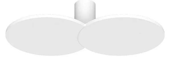 Plafoniera Rotaliana, Bianco, Soggiorno, Alluminio