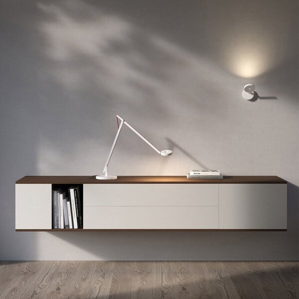 Lampade da tavolo Rotaliana, String T1 DTW, dimmerabile, Bianco, Studio / Ufficio, Metallo, Design