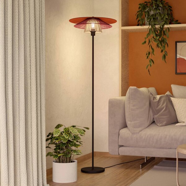 EGLO Lampada da terra PIGNONA, Multicolore, Soggiorno / Sala da pranzo, Metallo, Lampada da terra