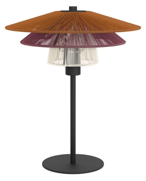 EGLO Lampada da tavolo PIGNONA, Multicolore, Soggiorno / Sala da pranzo, Metallo, Lampada da tavolo