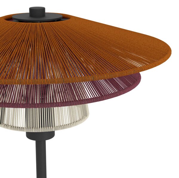 EGLO Lampada da tavolo PIGNONA, Multicolore, Soggiorno / Sala da pranzo, Metallo, Lampada da tavolo