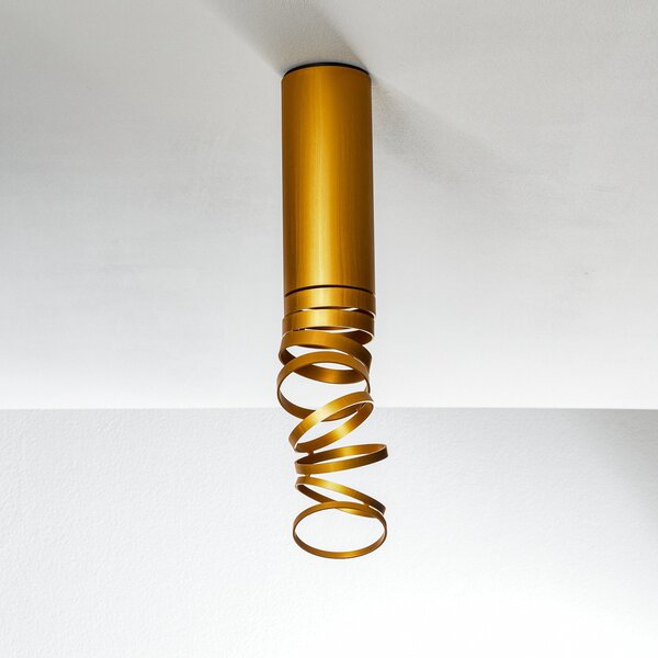 Plafoniera Artemide, Decomposé, Dorato / Ottone, Soggiorno, Metallo, Design