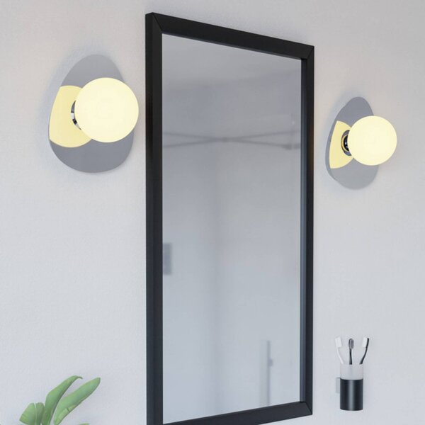 EGLO Plafoniera soffitto CASTROVIDO, Cromo / Argento, Soggiorno / Sala da pranzo, Metallo, Plafoniera