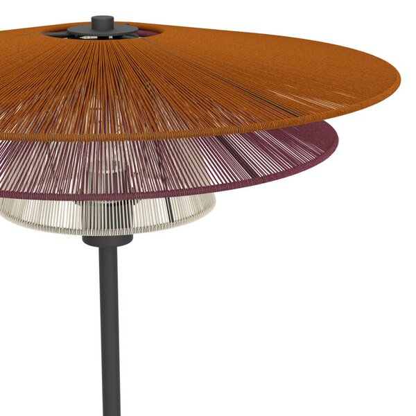 EGLO Lampada da terra PIGNONA, Multicolore, Soggiorno / Sala da pranzo, Metallo, Lampada da terra