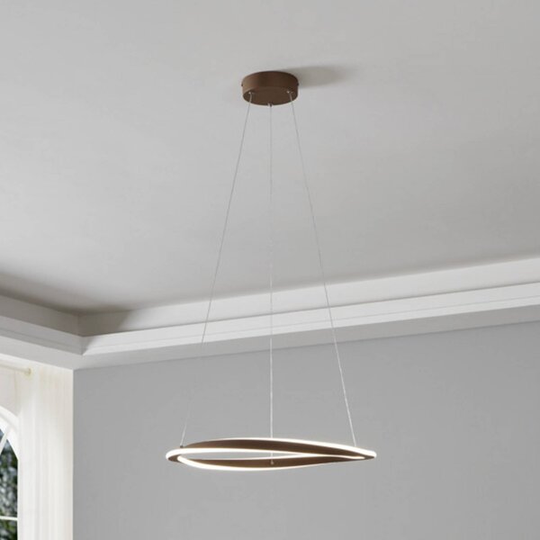 EGLO Lampada a sospensione CAMEROTA, dimmerabile, Bronzo / Ottone antico, Soggiorno / Sala da pranzo, Metallo, Lampada a sospensione