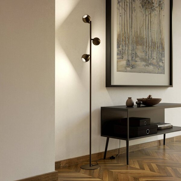 EGLO Lampada da terra BIMEDA 1, Bronzo / Ottone antico, Soggiorno / Sala da pranzo, Metallo, Lampada da terra