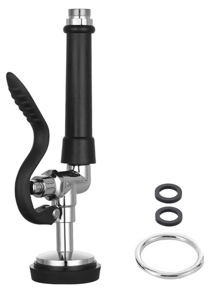 Miscelatore da cucina ad alta pressione, con soffione estraibile, ugello rotante multifunzione, risparmio idrico, rivestimento in acciaio inossidabile, maniglia ergonomica