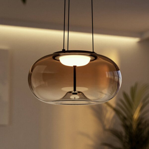 EGLO Lampada a sospensione OPTICA 1, Marrone / Ruggine, Soggiorno / Sala da pranzo, Metallo, Lampada a sospensione