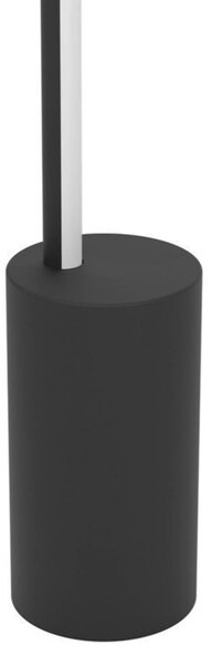 EGLO connect Lampada LED da pavimento intelligente FLATRON-Z, nera, 128 cm dimmerabile, Nero, Soggiorno / Sala da pranzo, Metallo, Lampada da terra