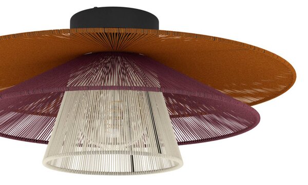 EGLO Plafoniera soffitto PIGNONA, dimmerabile, Multicolore, Soggiorno / Sala da pranzo, Metallo, Plafoniera