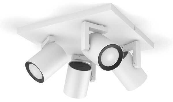Plafoniera Philips Hue, Argenta, dimmerabile, Bianco, Soggiorno, Metallo, Moderno