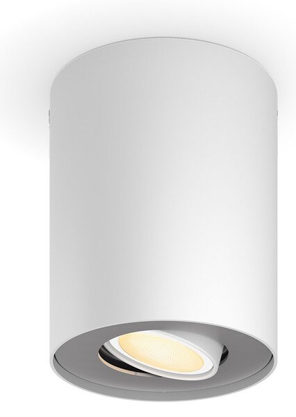 Plafoniera Philips Hue, Philips Hue Pillar, dimmerabile, Bianco, Soggiorno, Metallo, Moderno