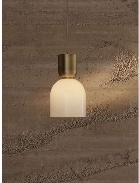 Lampada a sospensione ferm LIVING, Bianco, Soggiorno, Vetro