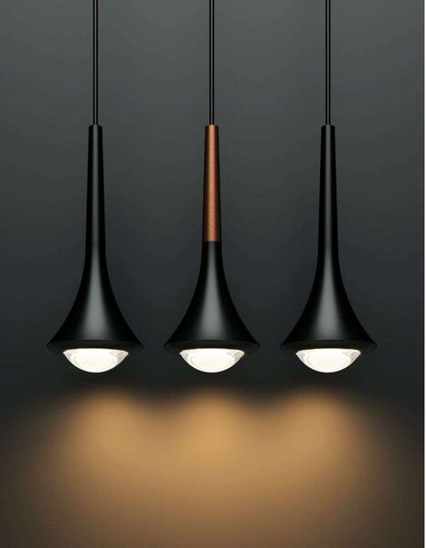 Rain Lampada a Sospensione 2700K Black/Bronze