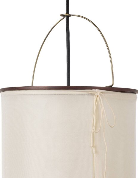 GUBI Applique da parete Silk Lantern, Crema / Ambra, Soggiorno / Sala da pranzo, Tessuto / Stoffa / Seta, Design, Applique