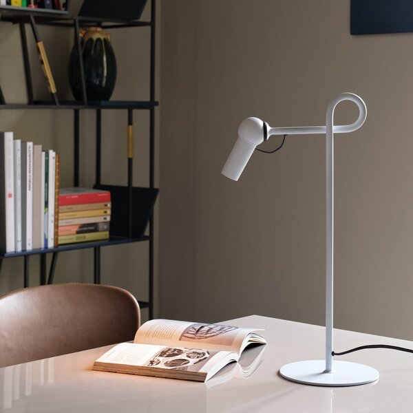 Lampade da tavolo kdln, Bird, dimmerabile, Bianco, Soggiorno, Metallo