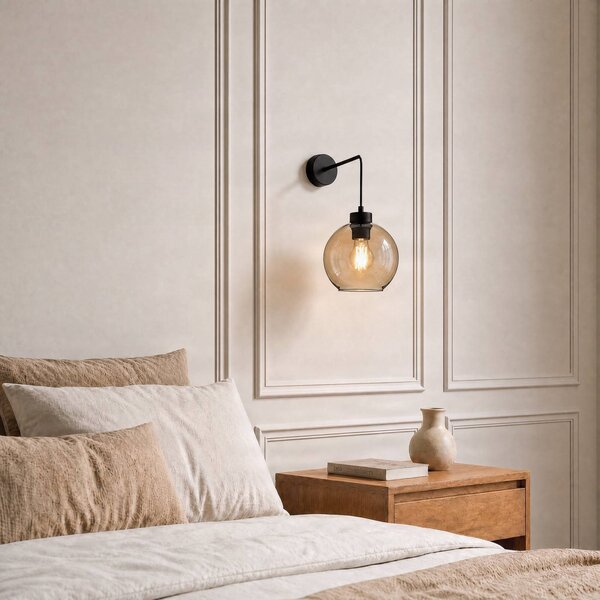 Applique da parete Cubus TK Lighting, dimmerabile, Chiaro / Trasparente, Soggiorno / Sala da pranzo, Vetro, Moderno, Applique
