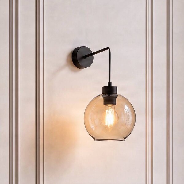 Applique da parete Cubus TK Lighting, dimmerabile, Chiaro / Trasparente, Soggiorno / Sala da pranzo, Vetro, Moderno, Applique