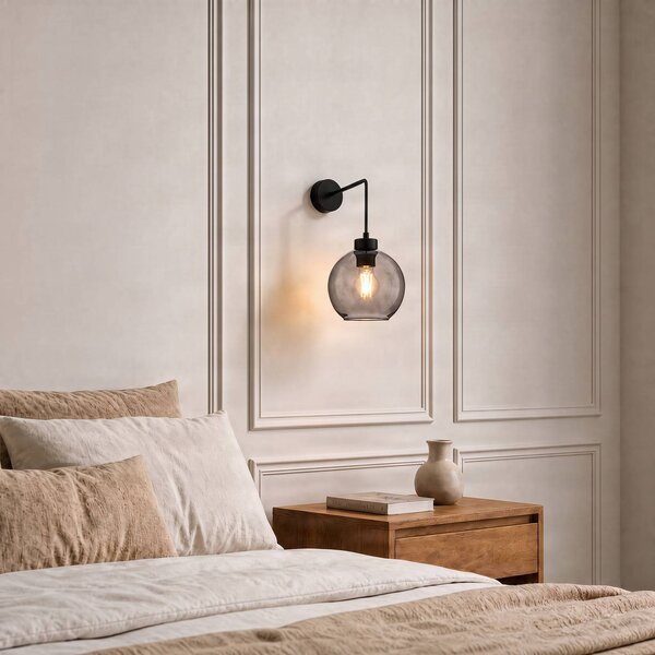 Applique da parete Cubus TK Lighting, dimmerabile, Chiaro / Trasparente, Soggiorno / Sala da pranzo, Vetro, Moderno, Applique