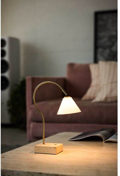 Lampade da tavolo Halo Design, Beige, Soggiorno, Metallo