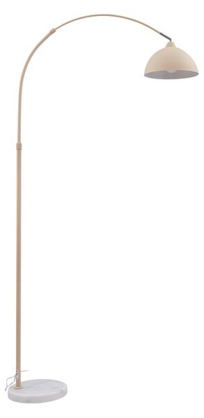Lampada da terra Lindby, Tonka, Beige, Soggiorno, Metallo, Moderno