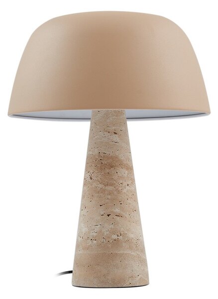 Lampade da tavolo Lindby, Magritt, Beige, Soggiorno, Pietra, Moderno