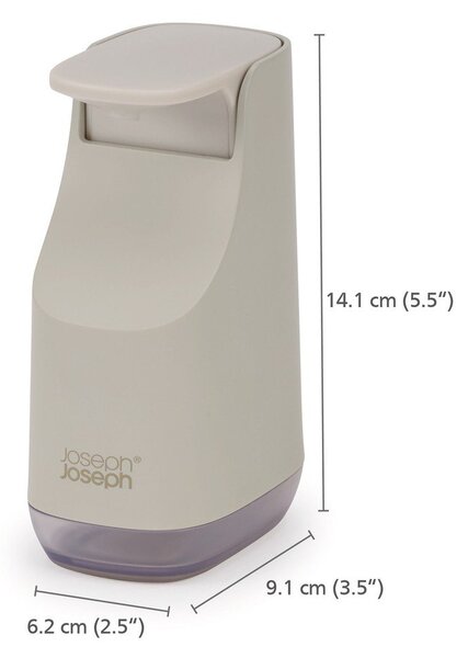 Dispenser per sapone beige in plastica 350 ml Slim – Joseph Joseph
