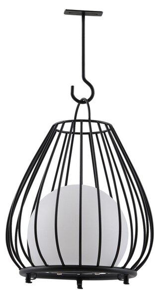 Lampade da esterno Lindby, Kelda, dimmerabile, Nero, Balcone, Alluminio, Moderno