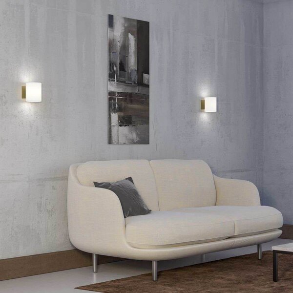 Evoke Applique da Parete IP44 Small White/Opale - Herstal