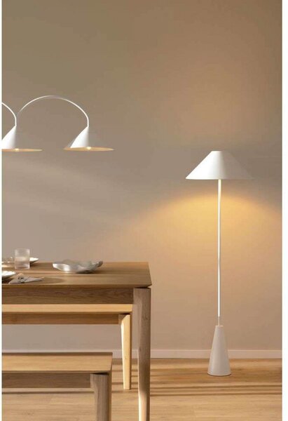 Lampada da terra Globen Lighting, Bianco, Soggiorno, Metallo