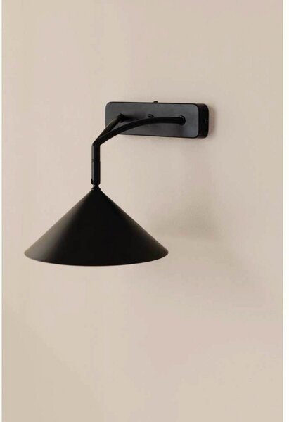 Applique da parete Globen Lighting, Nero, Camera da letto, Metallo
