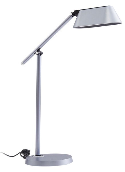 Lampade da tavolo Lindby, Thies, dimmerabile, Grigio, Studio / Ufficio, Plastica, Moderno