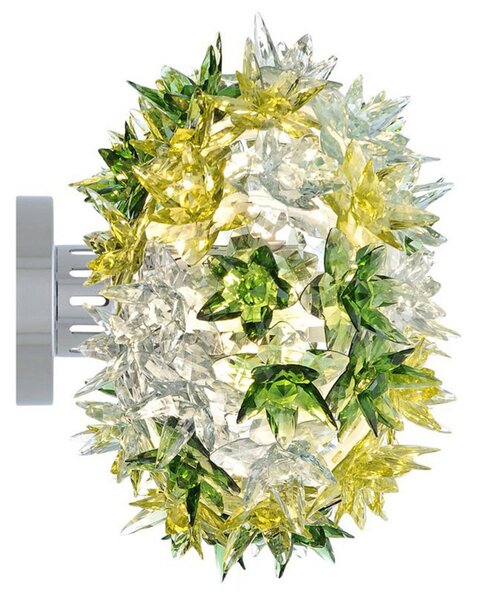 Plafoniera Kartell, Bloom CW2, Verde, Soggiorno, Plastica, Design