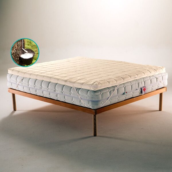 Topper Lattice – Correttore Elastico, 4 cm, Bamboo Sfoderabile 80x190 Singolo standard