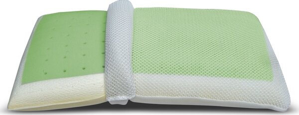 Cuscino Memory Aloe – Inserto Aloe, Fodera 3D, Singolo o Coppia | AROMATIZZATO ALOE Cuscino Singolo