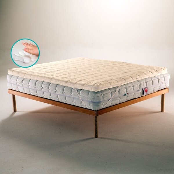 Topper Memory Foam – Correttore Anallergico, 5 cm, Sfoderabile Lavabile 80x190 Singolo standard