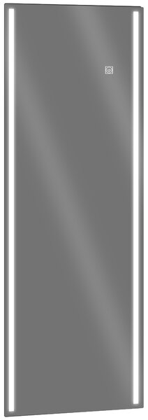 HOMCOM Specchio da Parete Rettangolare con Luci LED Regolabili e Interruttore Touch, 40x120cm