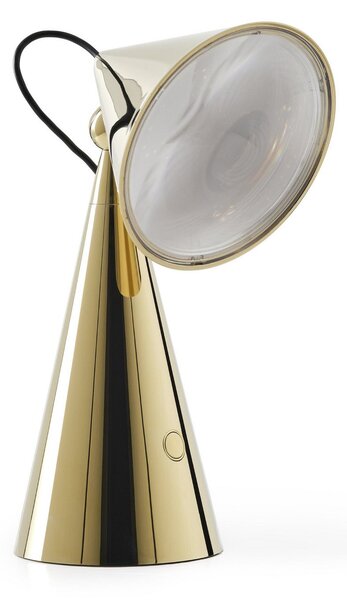 Lampade da tavolo Tom Dixon, POSE, dimmerabile, Dorato / Ottone, Soggiorno, Plastica, Design
