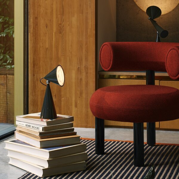 Lampade da tavolo Tom Dixon, POSE, dimmerabile, Nero, Soggiorno, Plastica, Design