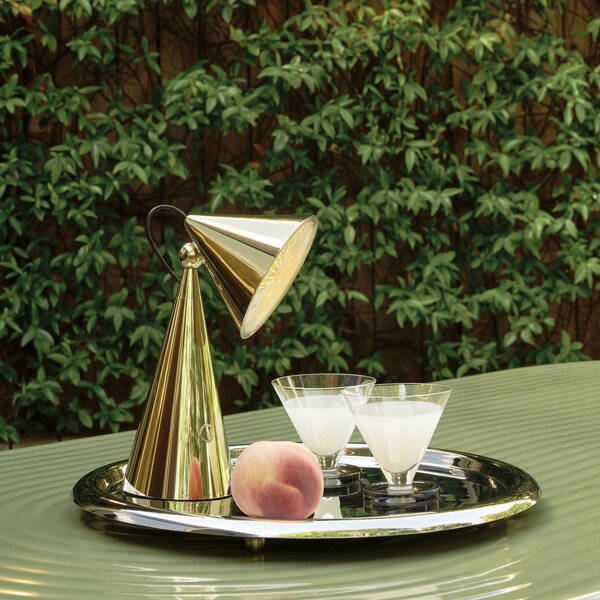 Lampade da tavolo Tom Dixon, POSE, dimmerabile, Dorato / Ottone, Soggiorno, Plastica, Design