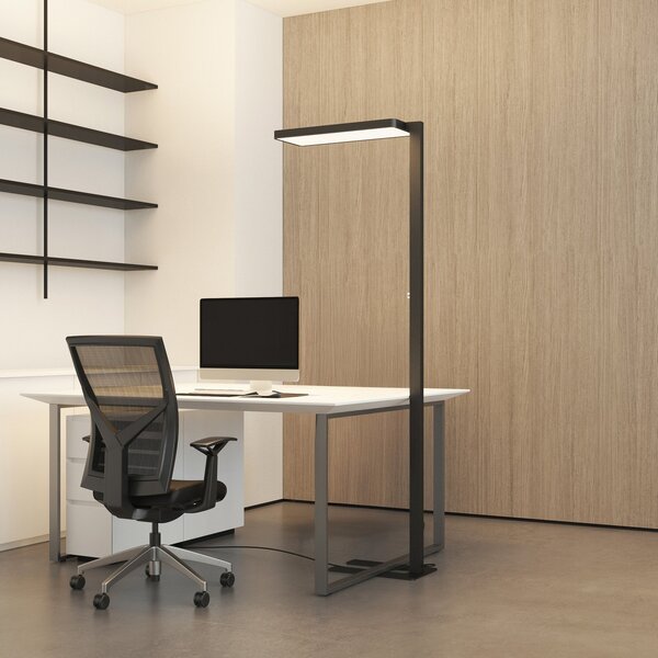Lampada da terra Arcchio, Timon, dimmerabile, Nero, Studio / Ufficio, Alluminio, Moderno