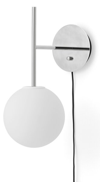Applique da parete Audo Copenhagen, TR Bulb Suspended, dimmerabile, Bianco, Soggiorno, Vetro, Design
