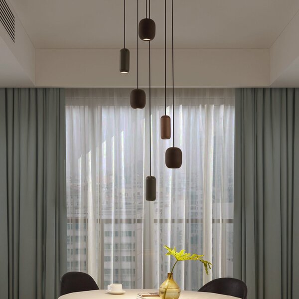 Lampada a sospensione Lucande, Narion, dimmerabile, Multicolore, Sala da pranzo, Metallo, Moderno